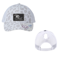 Winfield Cavaliers womens leopard hat-white