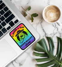 Load image into Gallery viewer, A Book a Day Keeps Reality Away Bookish Sticker
