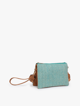 Load image into Gallery viewer, teal Arrowhead Crossbody w/ Guitar Strap: Teal/Tan
