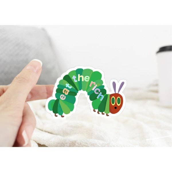 Eat the Rich Sticker: 3 inches