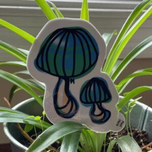 Blue & Green Mushroom