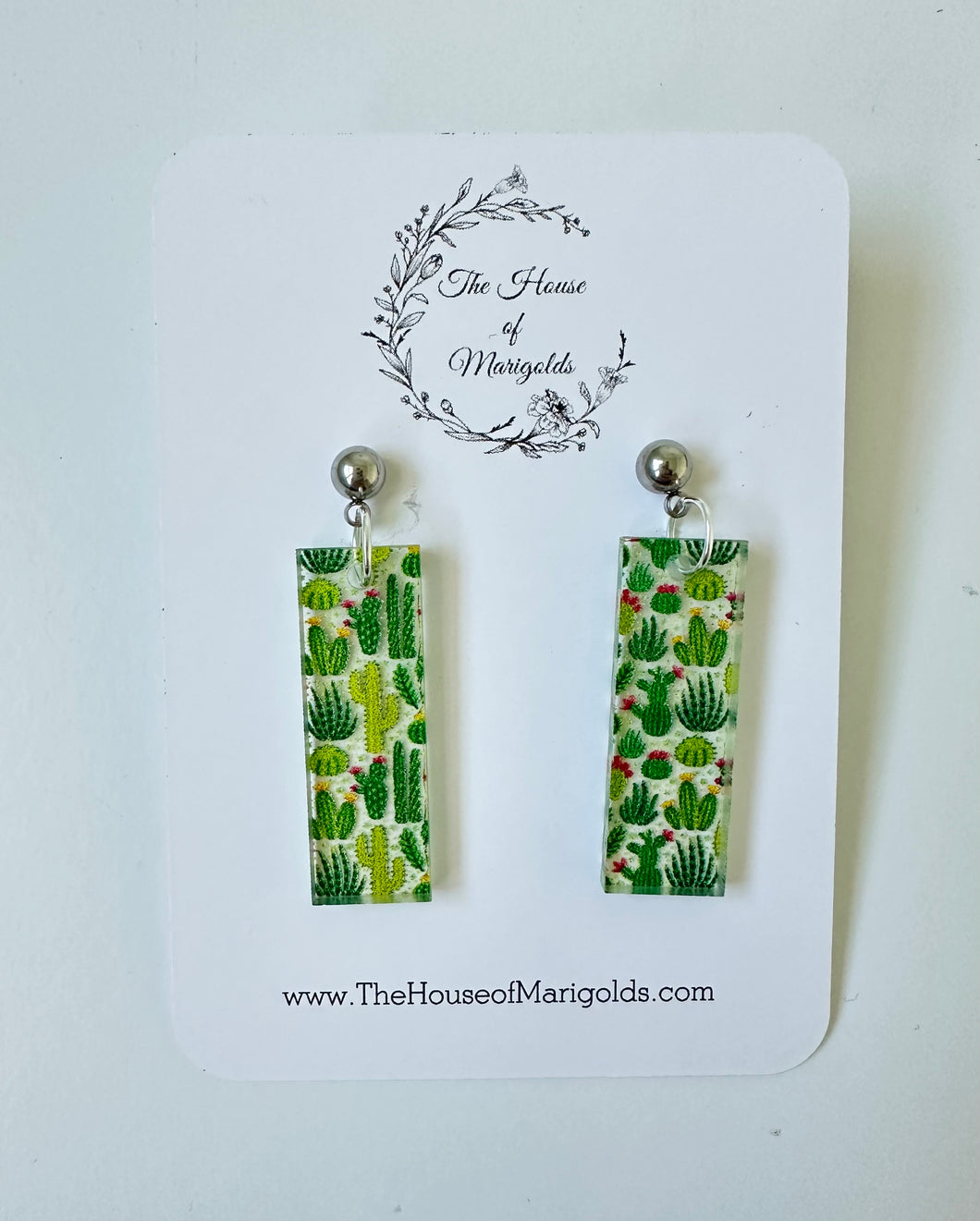 Cactus Dangle Earrings