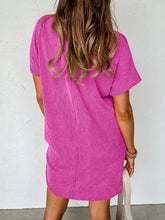 Load image into Gallery viewer, Round Neck Short Sleeve Mini Dress
