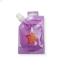 Load image into Gallery viewer, lavender SPARKLE PARTY HAIR AND BODY GEL - SINGLE PACKS: LAVENDER MOONS
