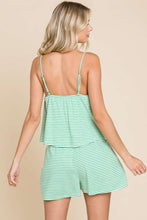 Load image into Gallery viewer, Culture Code Full Size Double Flare Striped Romper
