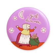 Load image into Gallery viewer, Girl Dinner Italian Grandma Witch Magnet

