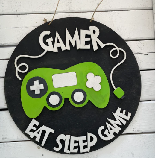 DIY- KIT-n Gamer - Eat Sleep Game Youth Sign