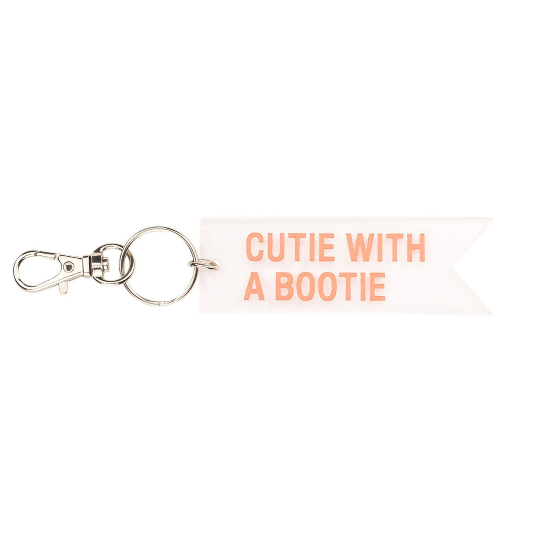 Cutie With a Bootie Keychain