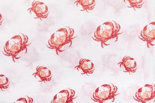 Load image into Gallery viewer, Pink Crab Swaddle Blanket
