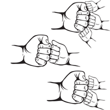 Load image into Gallery viewer, Fist bump Father&#39;s Day Tee/Shirt
