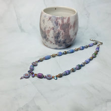 Load image into Gallery viewer, Flower Power Paper Bead Necklace - 18&quot; with 2&quot; chain extender
