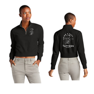 Grimm & Bare It-Hanover 1/4 zip-black cropped