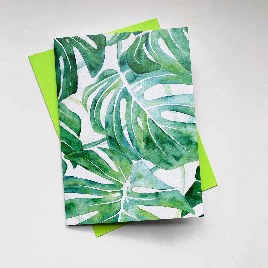 Monstera Greeting Card