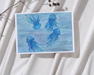 Jellies - Watercolor Print