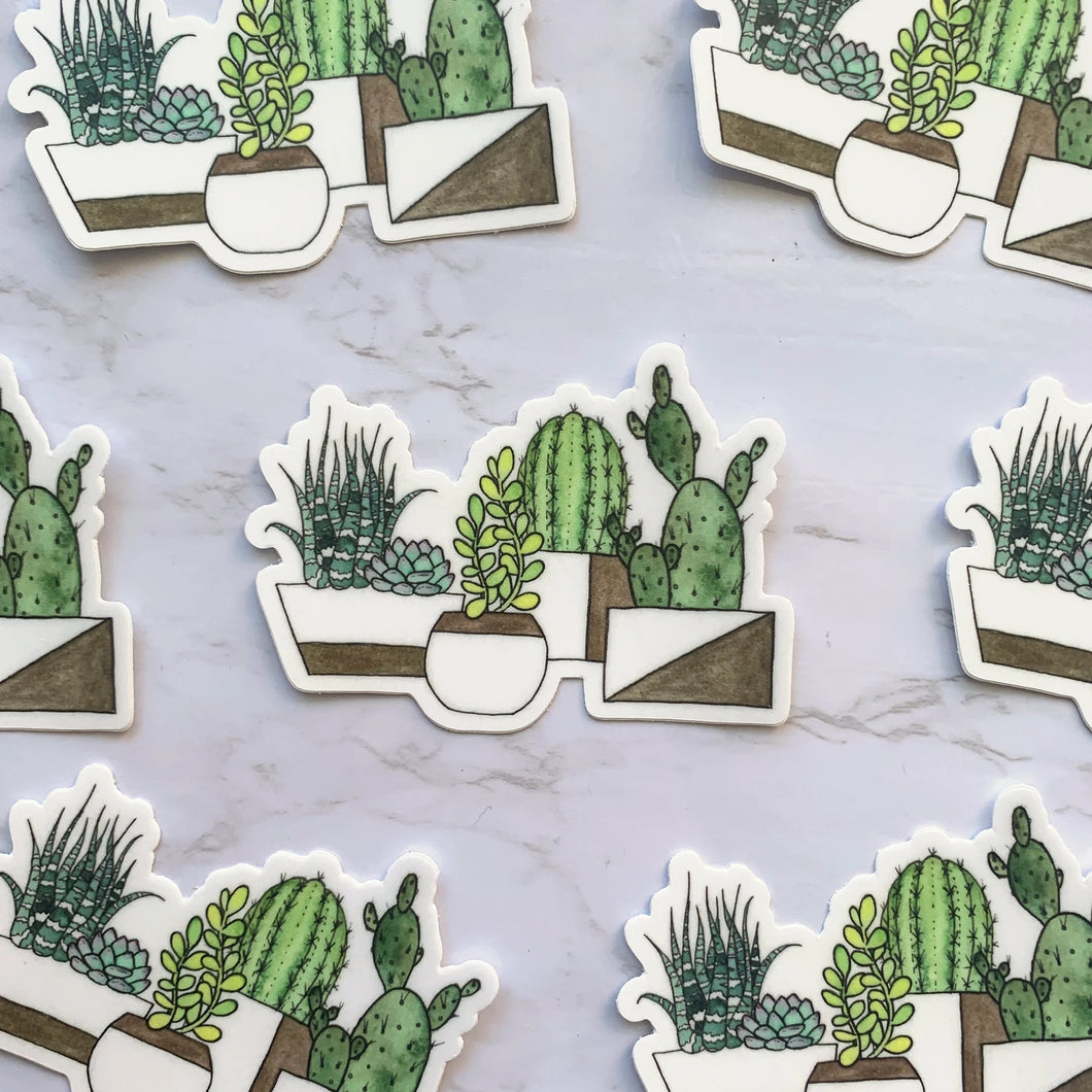 Cactus Family Sticker