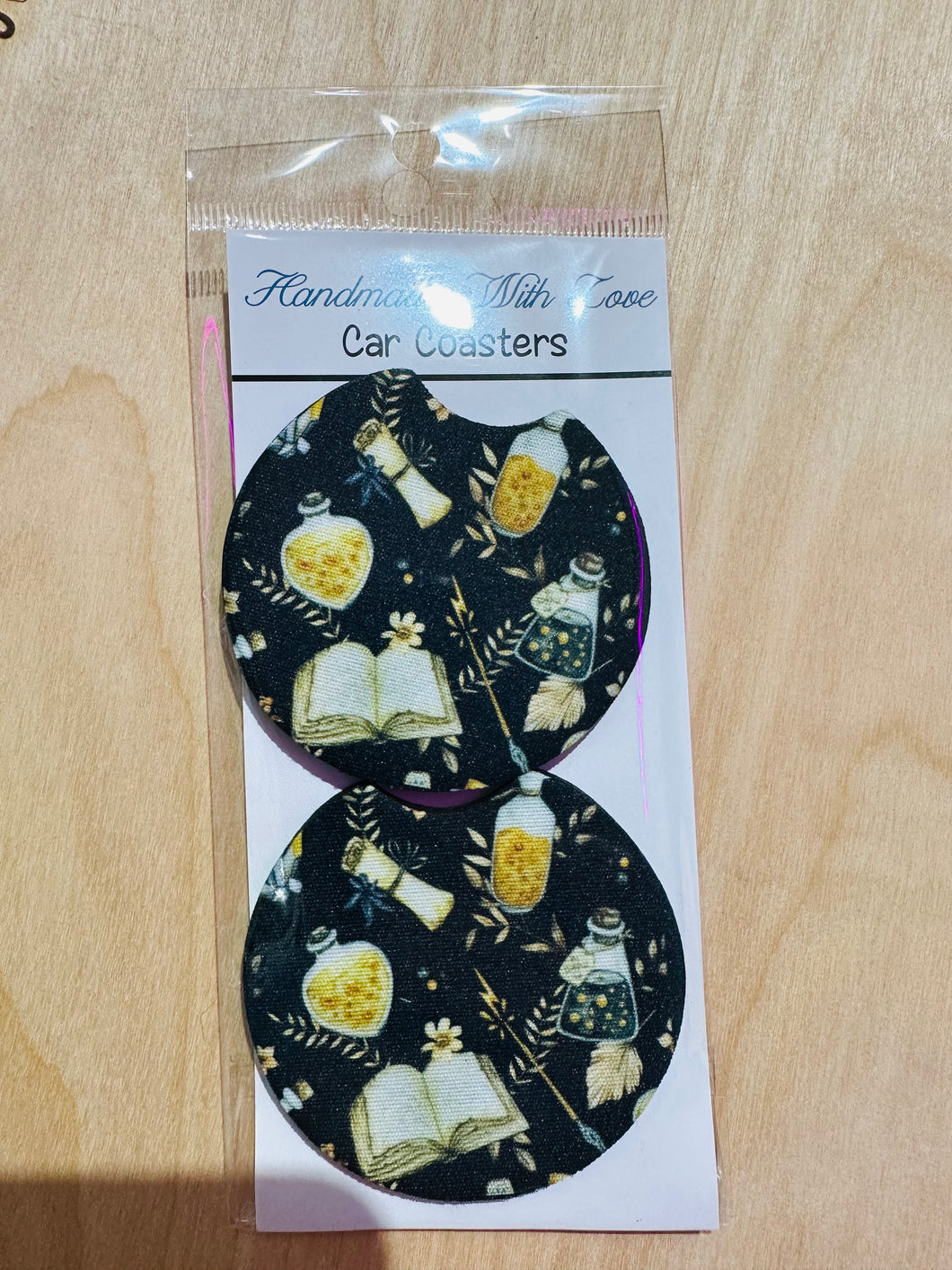 potion car coaster- set of 2