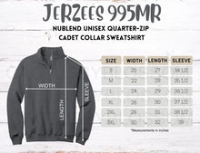 Load image into Gallery viewer, Winfield apparel-  ADULT cheer 1/4 zip sweatshirt- EMBROIDERED- 2-3 week turnaround
