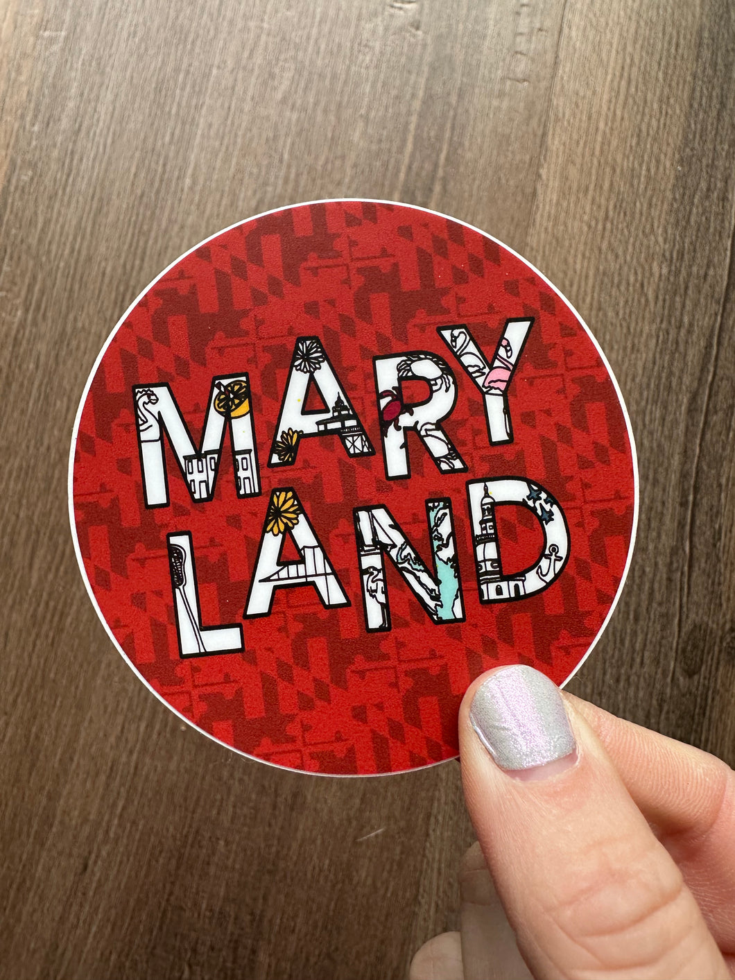 Maryland Icons Sticker