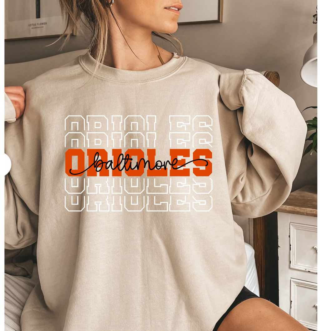 Os stack - Baltimore baseball crewneck