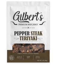 Load image into Gallery viewer, Pepper Steak Teriyaki Jerky- 2oz "A gourmet steak with a touch of spice.
