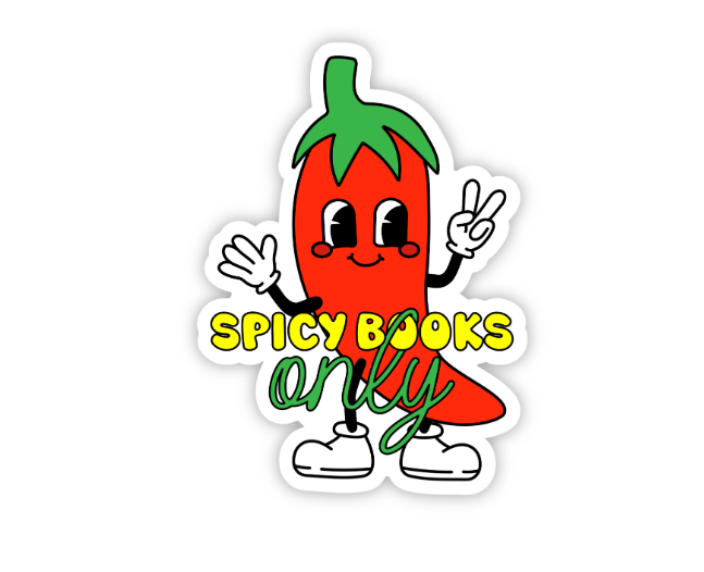 Spicy Books Only Sticker