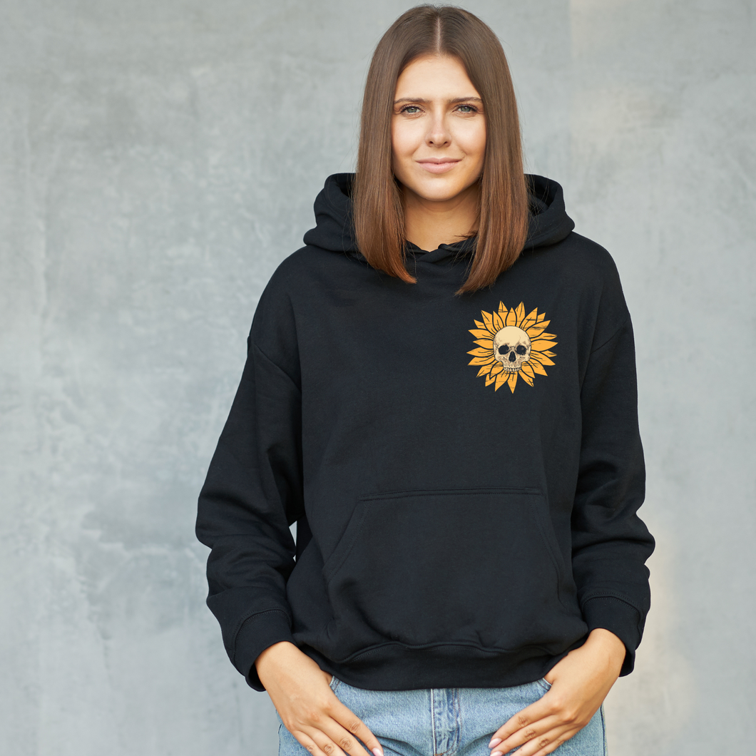 Sunflower Skull- Spooky Collection- Apparel