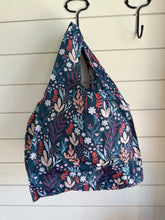 Load image into Gallery viewer, Whimsical Florals Packable Tote Bag
