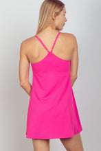 Load image into Gallery viewer, VERY J Sleeveless Active Tennis Dress with Unitard Liner
