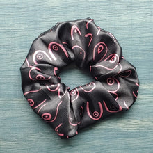 Load image into Gallery viewer, satin boob scrunchie - black
