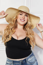 Load image into Gallery viewer, Justin Taylor Palm Leaf Straw Sun Hat
