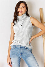Load image into Gallery viewer, Basic Bae Full Size Ribbed Turtleneck Tank
