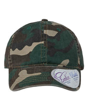 Load image into Gallery viewer, full print hidden ponytail baseball hat  + custom patch
