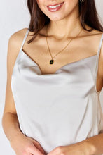 Load image into Gallery viewer, Zenana Satin Cowl Neck Cami
