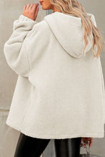 Load image into Gallery viewer, Sherpa Dropped Shoulder Long Sleeve Hoodie
