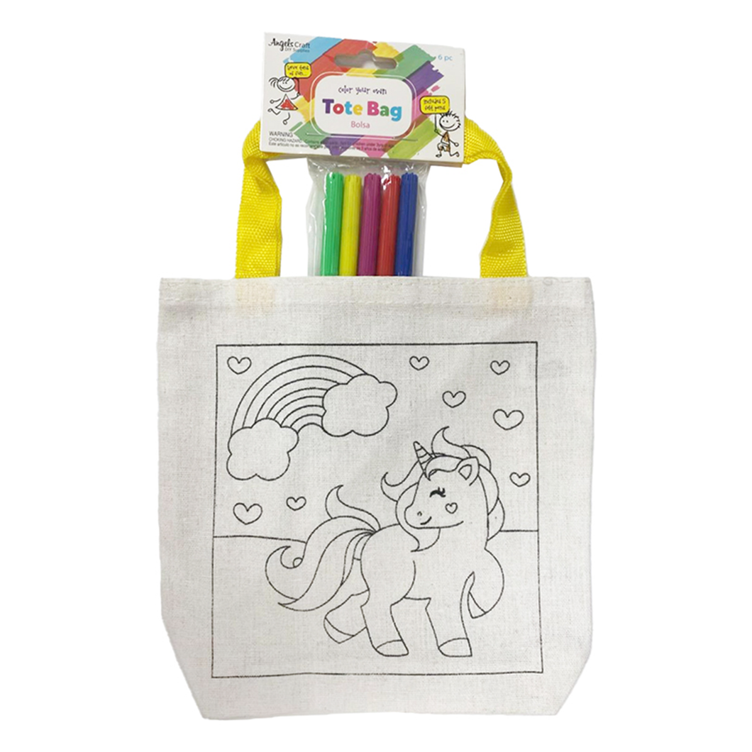 Unicorn Tote Bag Coloring Kit