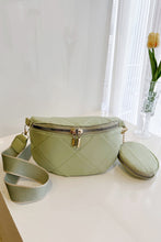 Load image into Gallery viewer, PU Leather Sling Bag with Small Purse
