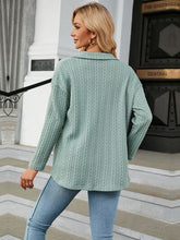 Load image into Gallery viewer, Textured Button Up Dropped Shoulder Shirt
