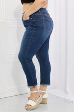 Load image into Gallery viewer, Judy Blue Crystal Full Size High Waisted Cuffed Boyfriend Jeans
