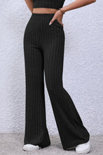 Load image into Gallery viewer, Basic Bae Full Size Ribbed High Waist Flare Pants
