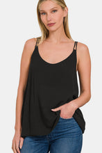 Load image into Gallery viewer, Zenana Woven Double Spaghetti Strap V-Neck Cami
