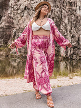 Load image into Gallery viewer, Plus Size Open Front Cardigan and Pants Set
