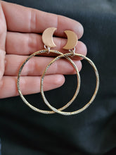 Load image into Gallery viewer, Luna Hoops- studs lrg
