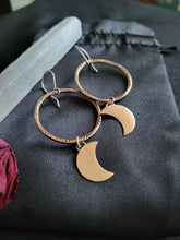 Load image into Gallery viewer, Luna Dangle  Hoops- Small
