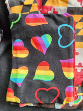 Load image into Gallery viewer, Small rainbow hearts wet bag

