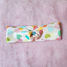 Load image into Gallery viewer, Multi Color Heart Stretch Headband

