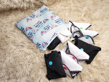 Load image into Gallery viewer, Small rainbow hearts wet bag
