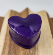 Load image into Gallery viewer, Purple heart trinket box

