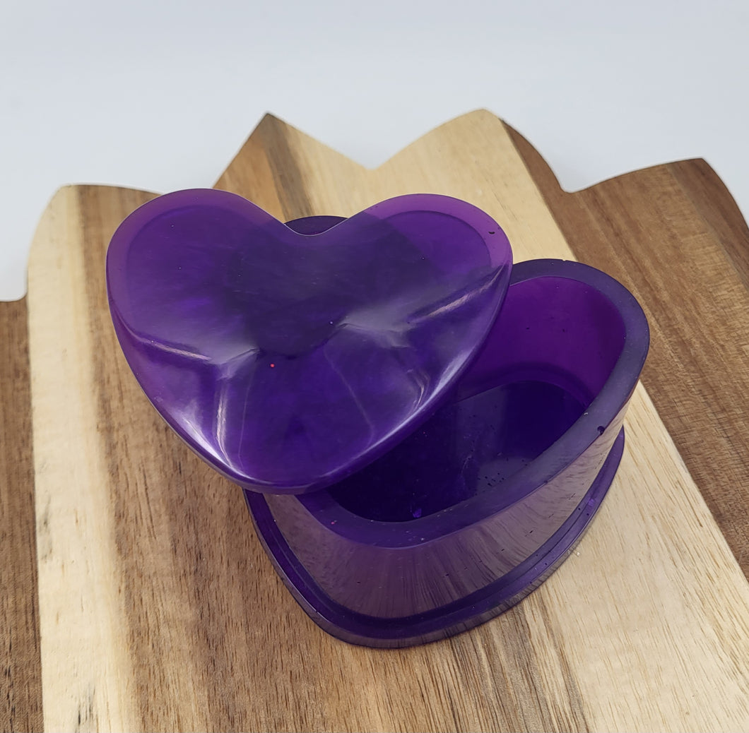 Purple heart trinket box
