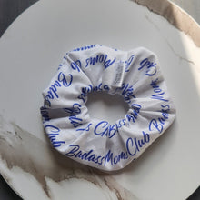 Load image into Gallery viewer, Badass Moms Club Scrunchie - White
