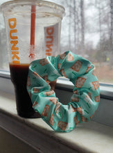 Load image into Gallery viewer, Iced Coffee Scrunchie - Aqua
